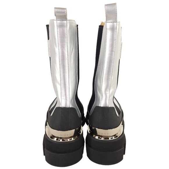 Both Gao Platform Chelsea Boots Size 44 US 11 Mens Silver $660 - Picture 6 of 15